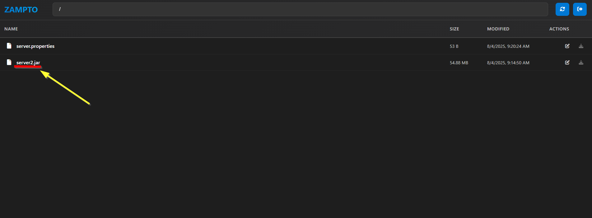 server jar file