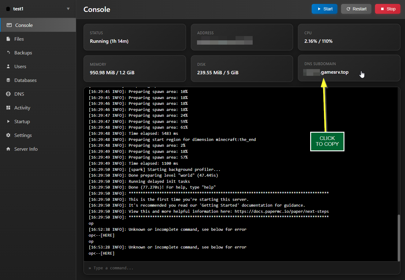 Subdomain Pointed